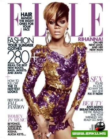 Рианна появилась на обложке журнала Elle (ФОТО)