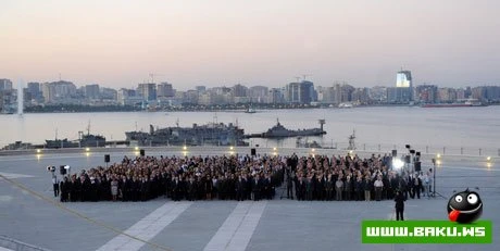 Bakıda Dövlət Bayrağı Meydanının təntənəli açılış mərasimi olmuşdur.