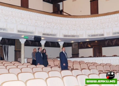 İlham Əliyev Azərbaycan Dövlət Akademik Milli Dram Teatrının binasının açılışında iştirak etmişdir