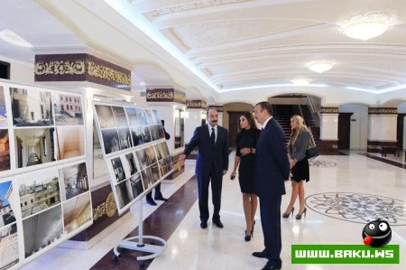 İlham Əliyev Azərbaycan Dövlət Akademik Milli Dram Teatrının binasının açılışında iştirak etmişdir