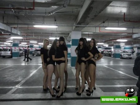 Участники «Best model of Azerbaijan 2010» устроили переполох на подземной парковке – ФОТО