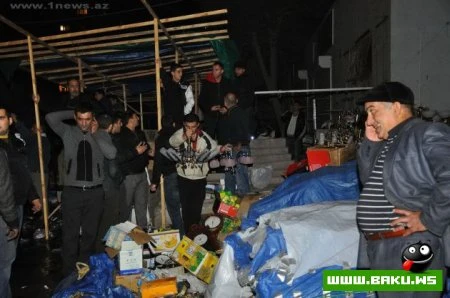 “8-ci kilometr” bazarında yanğın baş verib.(Фото)
