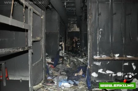 “8-ci kilometr” bazarında yanğın baş verib.(Фото)