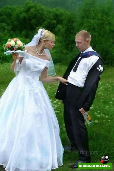 Никогда не попадут в свадебный альбом :)