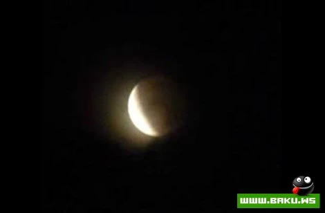 Ay tutulması Bakıda da müşahidə olundu - Foto, Video