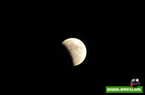 Ay tutulması Bakıda da müşahidə olundu - Foto, Video
