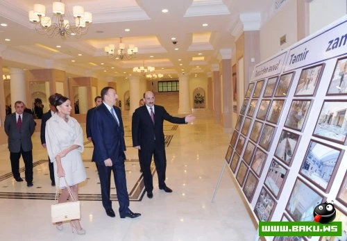 Президент Ильхам Алиев и его супруга Мехрибан Алиева приняли участие в открытии кинотеатра 
