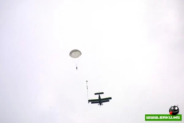 Прыжок с парашютом с 1000 метров - Балакан, Азербайджан - Фото + Видео