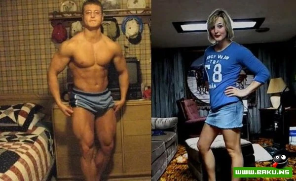 Накаченный парень стал хрупкой девушкой