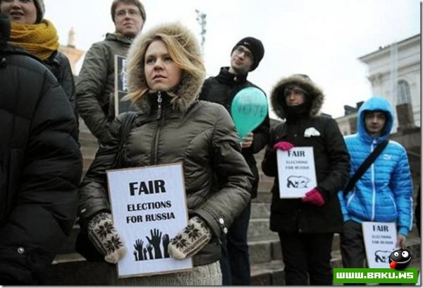Фотографии московского митинга и других