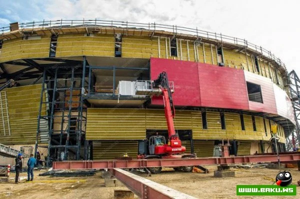 Строительство Baku Crystall Hall близится к завершению [ФОТО - ВИДЕО]