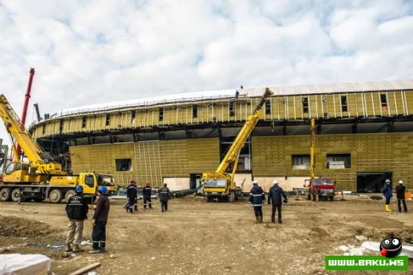 Строительство Baku Crystall Hall близится к завершению [ФОТО - ВИДЕО]
