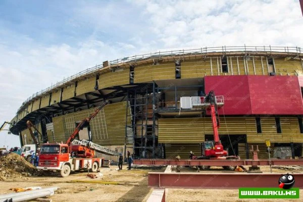 Строительство Baku Crystall Hall близится к завершению [ФОТО - ВИДЕО]