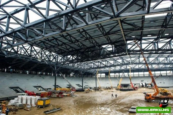 Строительство Baku Crystall Hall близится к завершению [ФОТО - ВИДЕО]