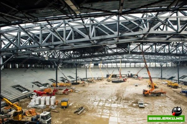 Строительство Baku Crystall Hall близится к завершению [ФОТО - ВИДЕО]