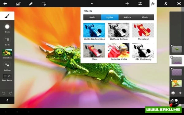 На iPad выпустили сенсорный Photoshop