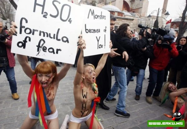 Акция FEMEN в Стамбуле [15 фото + видео]