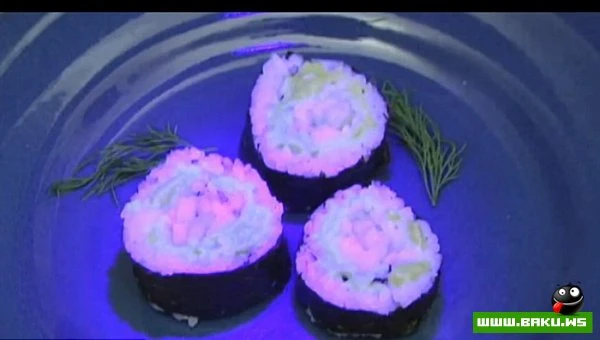 Светящиеся суши - последний хит американской кухни