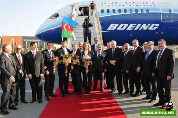 В Баку прошла презентация самолета Boeing-787 Dreamliner [31 фото]