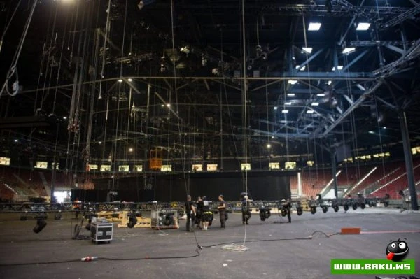 Новые кадры подготовки Baku Crystal Hall к «Евровидению - 2012»
