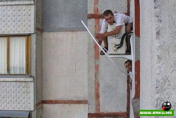 Сумасшедшие установщики кондиционеров [19 фото]