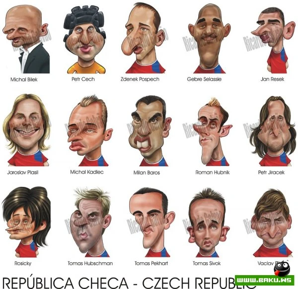 Классные карикатуры игроков Евро 2012 [16 фото]