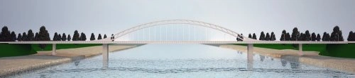 В Азербайджане возводится современный мост [3 фото]