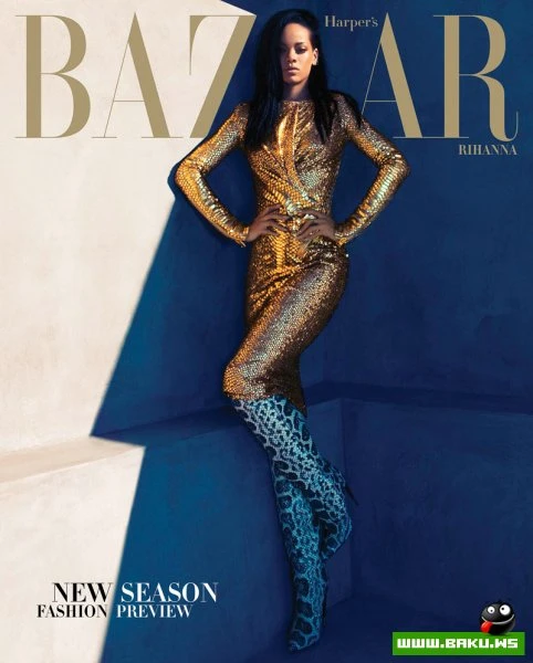 Рианна в американском Harper’s Bazaar, август 2012
