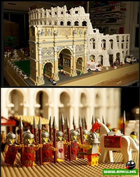 Копия римского Колизея, построенная из 200.000 кирпичиков Lego - ФОТО