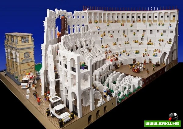 Копия римского Колизея, построенная из 200.000 кирпичиков Lego - ФОТО