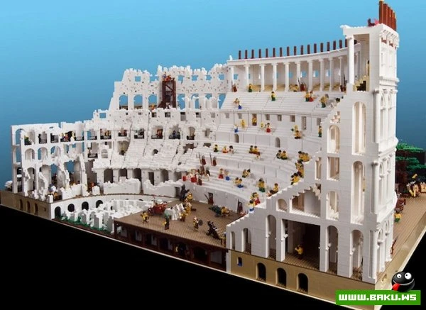 Копия римского Колизея, построенная из 200.000 кирпичиков Lego - ФОТО