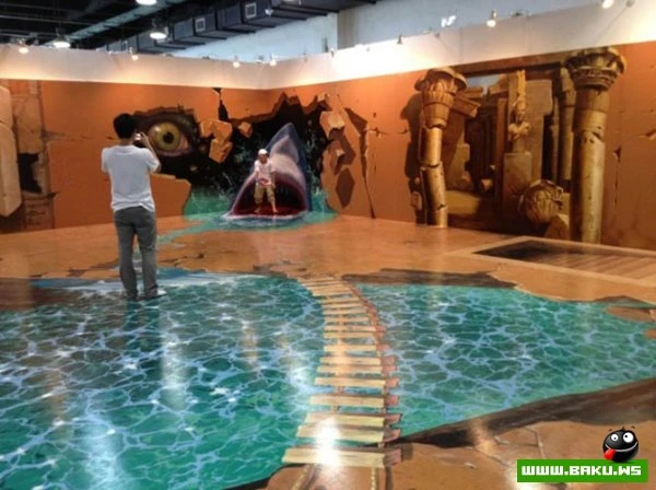 Выставка 3D-живописи 2012 в Китае (37 фото)
