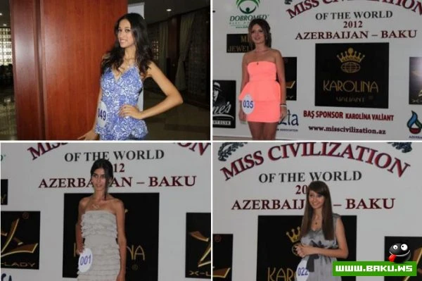 Определены участницы азербайджанского отборочного тура конкурса Miss Civilization