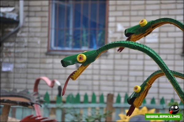 Креатив из автомобильных шин