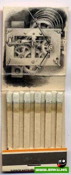 Миниатюрные рисунки на клубных спичках
