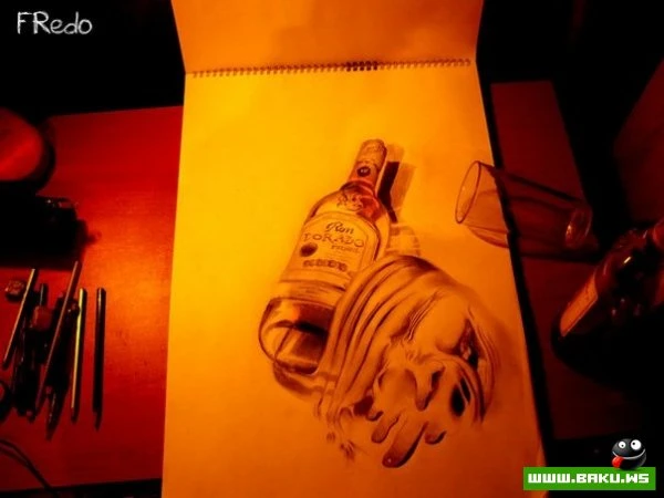 Анаморфные 3D-рисунки Fredo