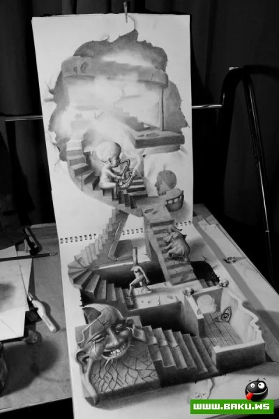 Анаморфные 3D-рисунки Fredo