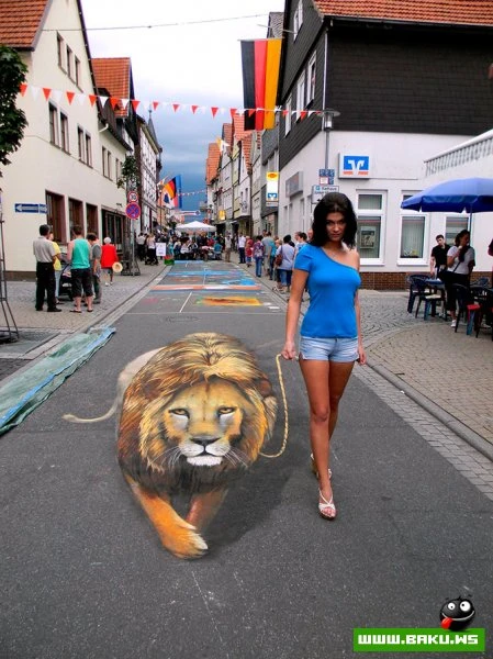Уличные 3D-рисунки Николая Арндта