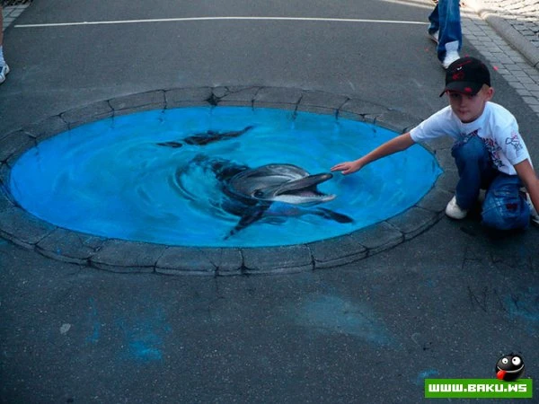 Уличные 3D-рисунки Николая Арндта