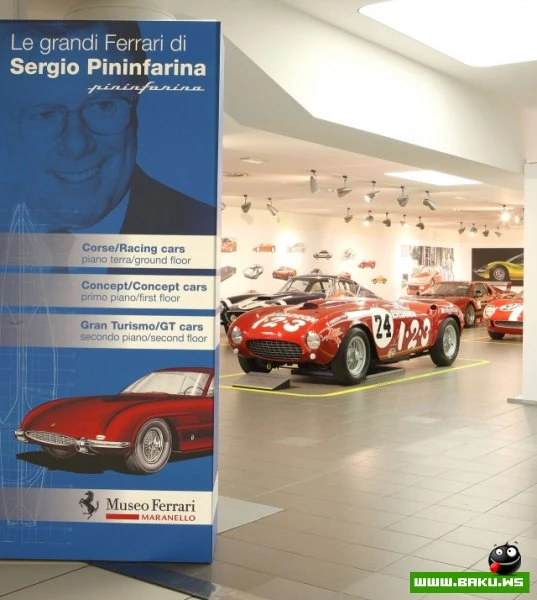 Выставка Серджио Пининфарины (Sergio Pininfarina) в музее Ferrari