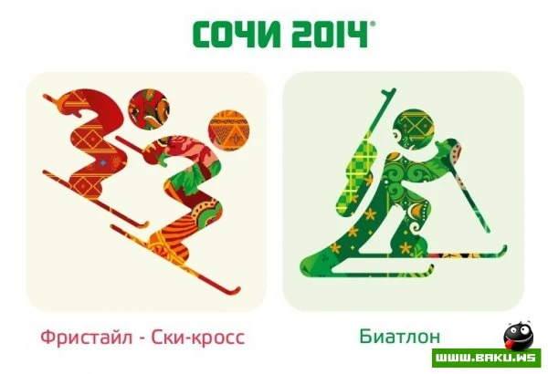 Эмблемы зимних игр в Сочи 2014