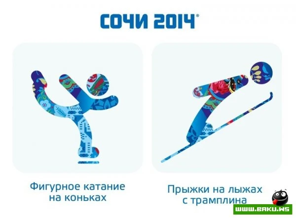 Эмблемы зимних игр в Сочи 2014