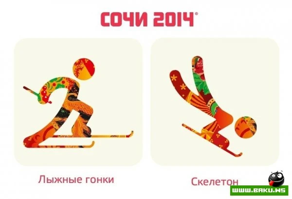 Эмблемы зимних игр в Сочи 2014