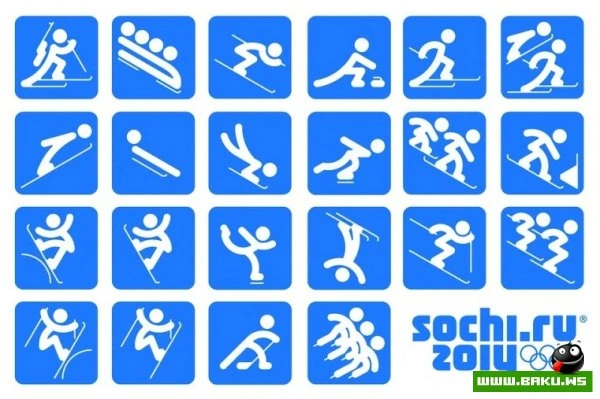 Эмблемы зимних игр в Сочи 2014