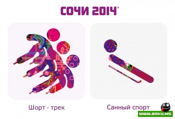 Эмблемы зимних игр в Сочи 2014