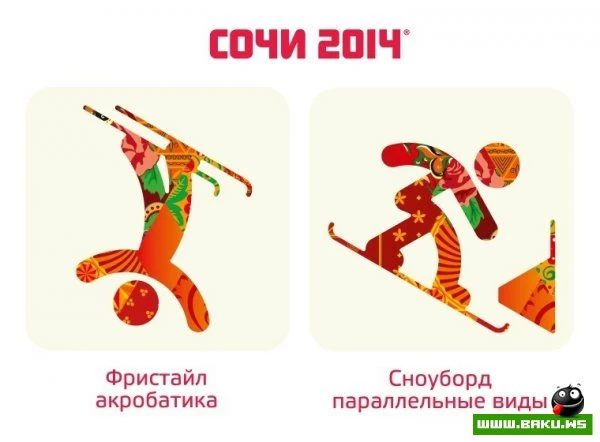 Эмблемы зимних игр в Сочи 2014