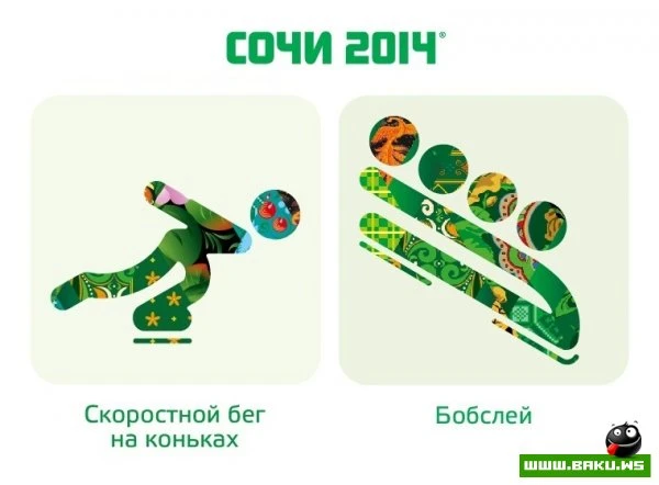 Эмблемы зимних игр в Сочи 2014
