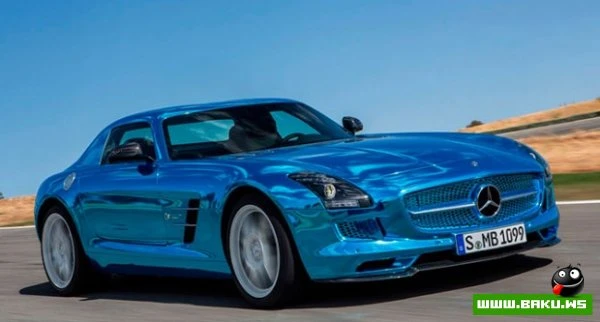 Самый мощный в мире электрокар — Mercedes SLS AMG