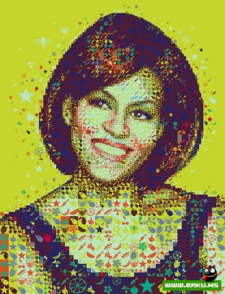 Портреты из мозаики Хариса Цевиса (Charis Tsevis)