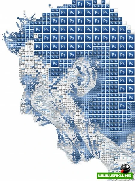 Портреты из мозаики Хариса Цевиса (Charis Tsevis)